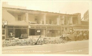 Earthquake Damage Disaster Long Beach California 1933 Frasher Postcard 21-2225