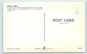 Manitoba Legislative Grounds WINNIPEG Canada Postcard