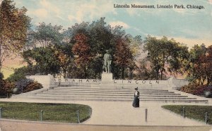 CHICAGO, Illinois, PU-1914; Lincoln Monument, Lincoln Park