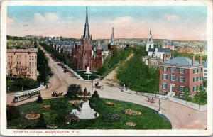 postcard Washington DC - Thomas Circle