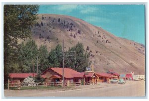 1966 Wagon Wheel Lodge Tackle Shop Restaurant Exterior Jackson Wyoming Postcard
