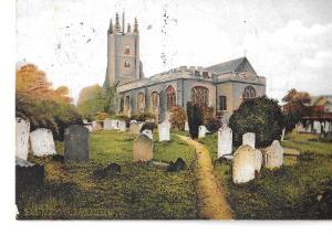 England  St Mary's Church,Prittlewell,Essex, posted c 1905-postally used #273