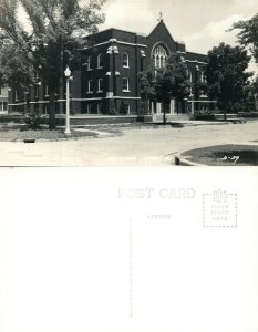 ABILENE KS METHODIST CHURCH RPPC VINTAGE REAL PHOTO POSTCARD