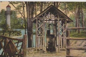 Michigan Detroit Old Oaken Bucket &  rustic Well Palmer Park