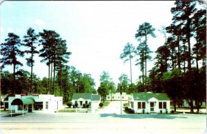 Fayetteville, NC North Carolina THOMPSON'S COTTAGE COURT Roadside Motel Postcard