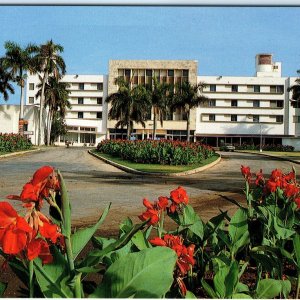 c1970s Varadero, Cuba Hotel Internacional Trees Flowers Car Chrome 4x6 PC M19