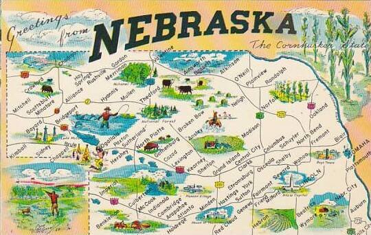 Nebraska Greetings From Nebraska The Cornhusker State