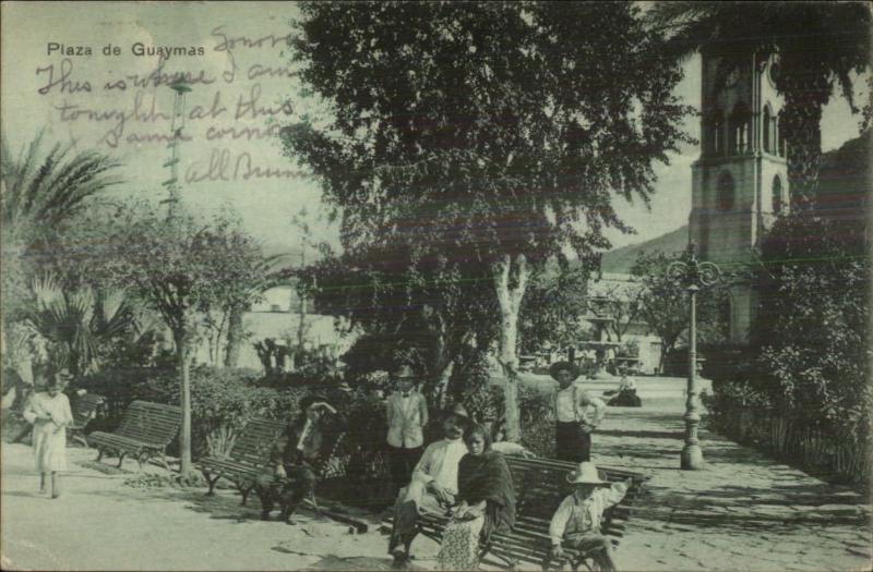 Plaza de Guaymas - Mexico c1905 UDB Used Postcard