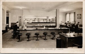 Vancouver BC United Services Centre Soldiers Military Canteen RPPC Postcard G75