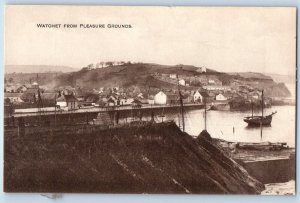 Somerset England Postcard Watchet from Pleasure Grounds c1910 Antique Posted