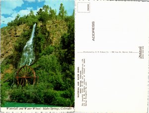 Waterfall and Water Wheel, Idaho Springs, Colorado (18043