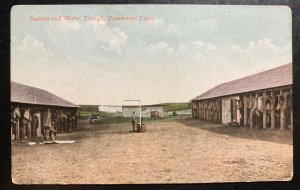 Mint Canada Picture Postcard Stables & Water Trough Petawawa Camp