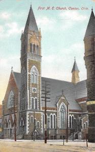 Canton Ohio c1910 Postcard First M.E. Church