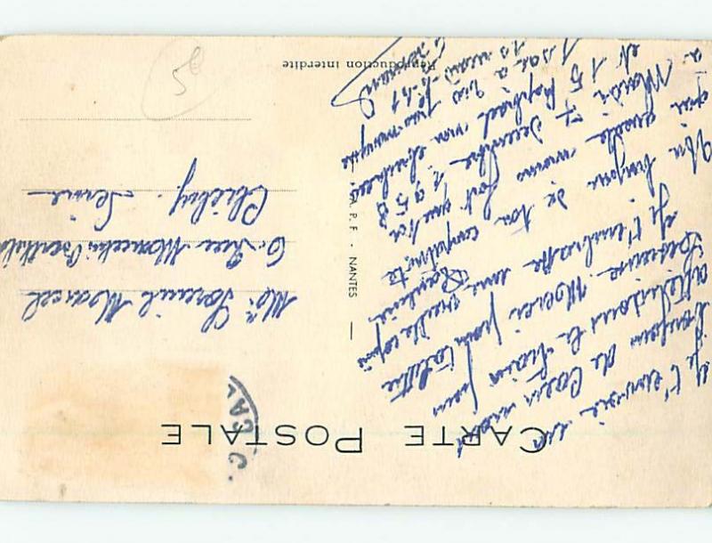 1958 comic foreign STUDENT WRITING ON THE SCHOOL BLACKBOARD HL9230