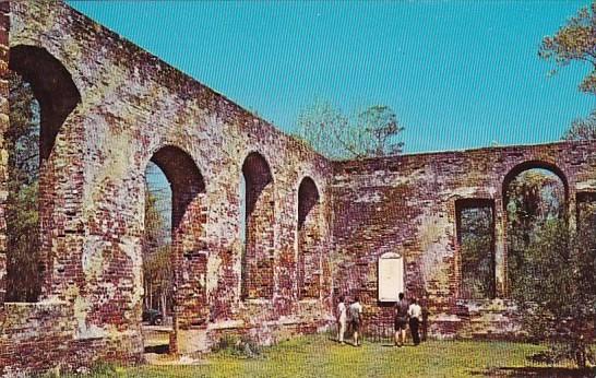 North Carolina Wilmington Ruins Of Old Saint Philips Church