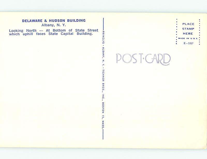 Unused Pre-1980 STREET SCENE Albany New York NY hs3163@