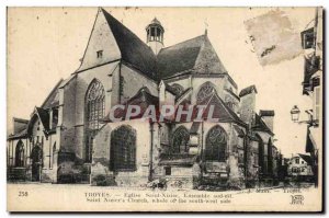 Postcard Old Troyes Eglise Saint Nizier Together southeast
