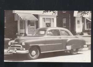 1951 CHEVROLET STYLELINE DELUXE CAR DEALER ADVERTISING POSTCARD '51 CHEVY