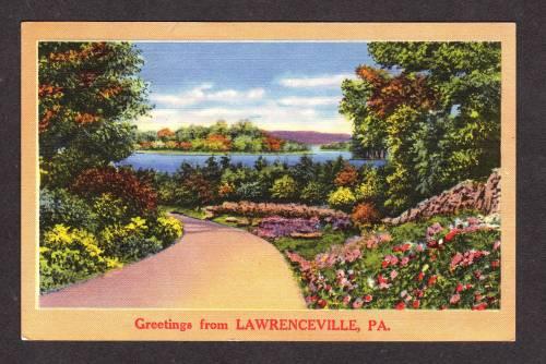 MA Greetings From LAWRENCEVILLE MASS MASSACHUSETTS PC