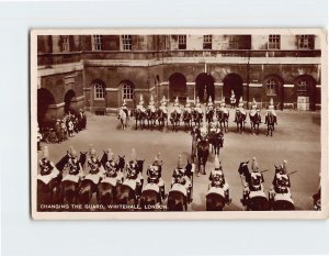 Postcard Changing The Guard Whitehall London England