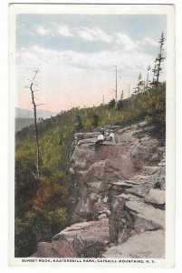 'Sunset Rock, Kaaterskill Park, Catskill Mountains, N.Y.' unused American Art