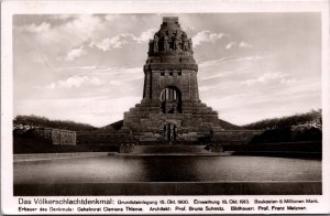 Germany Das Völkerschlachtdenkmal Leipzig Vintage RPPC C019