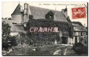 Old Postcard Poissy View From Inner & # 39Abbaye