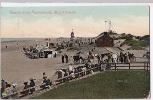 Lincolnshire; Beach From Promenade, Mablethorpe PPC, 1908 Local PMK by Clark  