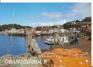 Scotland Postcard - Oban Harbour - Argyllshire - Ref 10204A