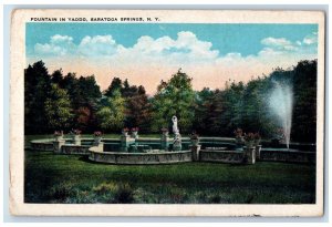 1996 Fountain Yaddo Statue Sculpture  Saratoga Springs New York Vintage Postcard 