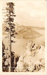 Crater Lake from Rim Drive real photo - Crater Lake National Park, Oregon OR  