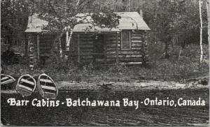 Barr Cabins Batchawana Bay ON Ontario c1941 Vintage Postcard E56