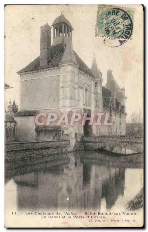Saint Benedict of valve Old Postcard The channel and the door of the & # 39en...