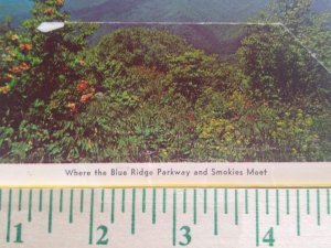 Postcard Folder Where the Blue Ridge Park and Smokies Meet, North Carolina