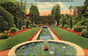 Florida Palm Beach Cluett Memorial Garden 1943 Curteich