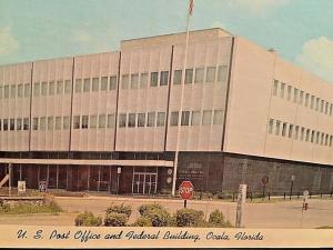 Postcard U.S. Post Office & Federal Building in Ocala, FL  X5