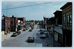 c1950 Greetings From Plymouth Business District Wisconsin Correspondence Postcar