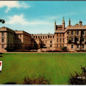 c1960s Oxford England New College University Architecture Salmon Postcard UK