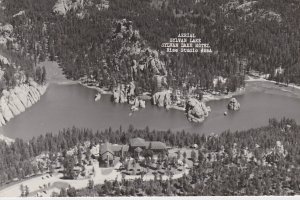 South Dakota Sylvan Lake Aerial View Sylvan Lake Hotel Real Photo