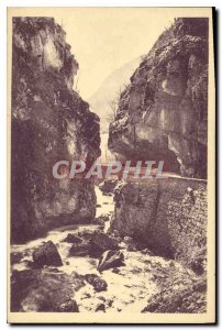 Old Postcard Surroundings St Pierre d'Entremont road Frene Pass the Gorges du...