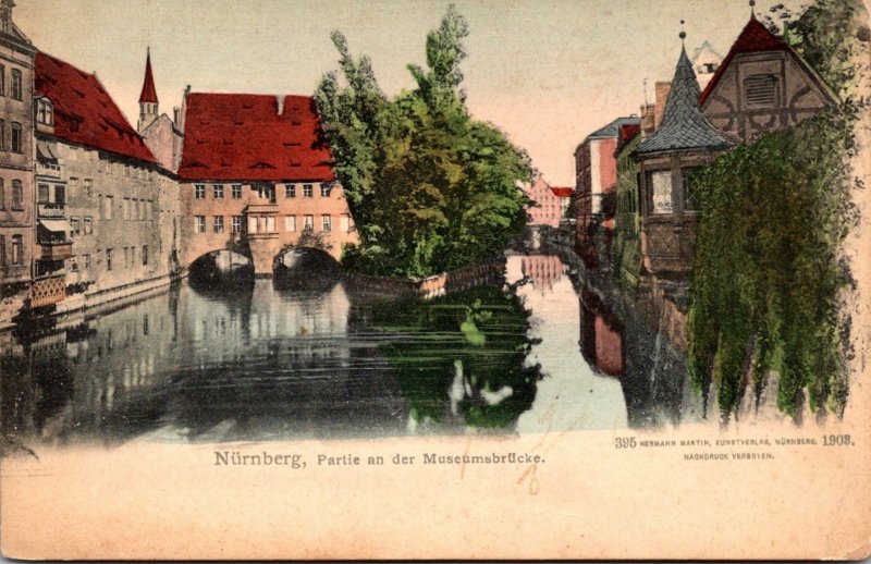 Germany Nuernberg Partie an der Museumsbruecke