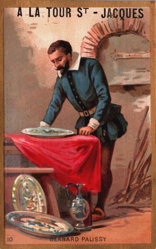 Victorian Trade Card Tour St. Jacques Bernard Palissy L1