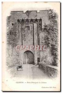 Clisson - Porte du Chateau Home - Old Postcard