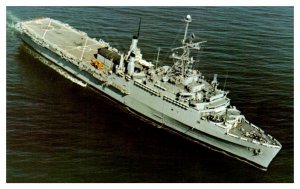 USS Shreveport Amphibious Transport Dock 1970 Boat Postcard
