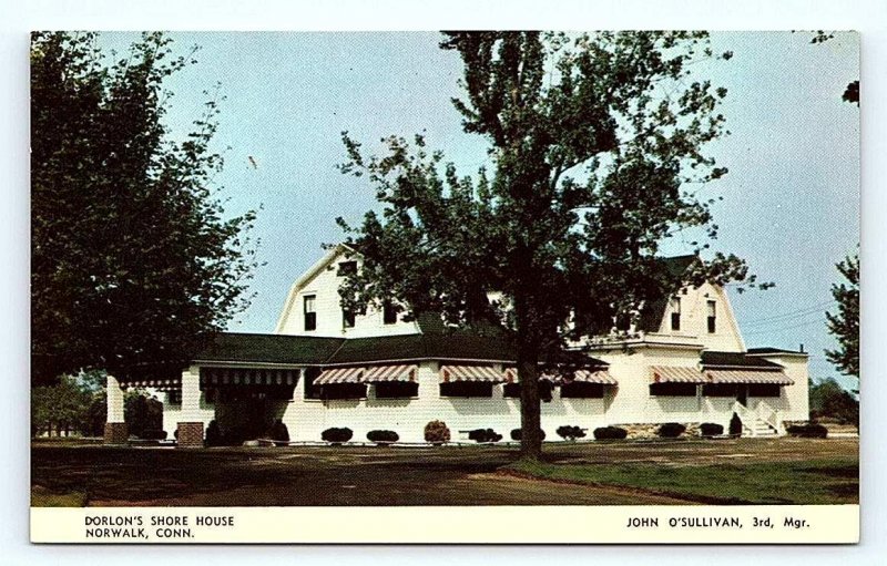 NORWALK, CT Connecticut ~ DORLON'S SHORE HOUSE c1950s Roadside  Postcard