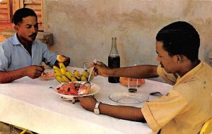 A Generous Dish of Boiled Fish Martinique Postal used unknown 