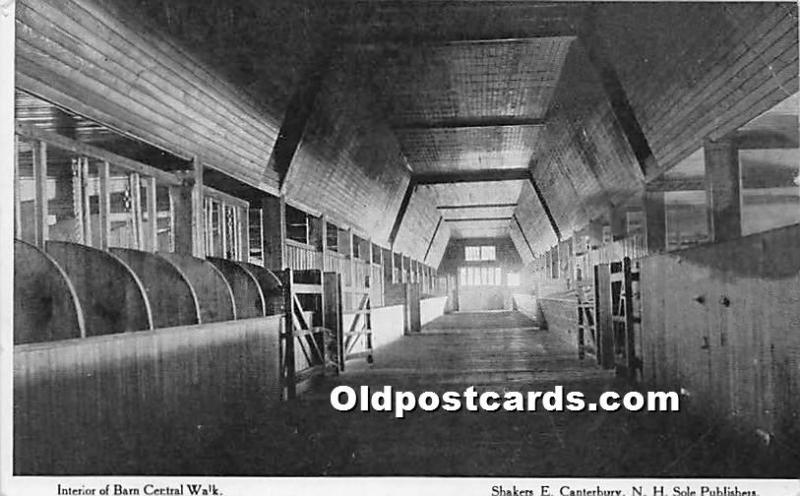 Interior of Barn Shakers East Canterbury, NH, USA Unused tape and stain on back