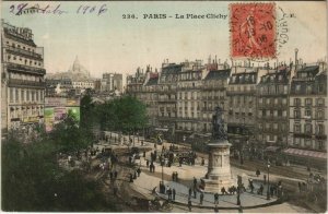 CPA PARIS 17e Place Clichy (34693)