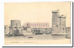 La Rochelle Old Postcard Entree harbor