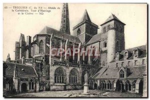 Old Postcard Treguier Apse De La Cathedrale Tour D & # 39Hastings and cloister